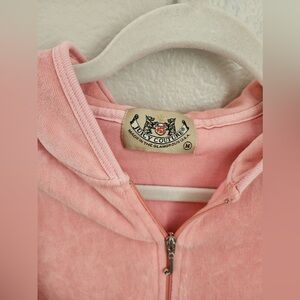 Juicy couture zip up velour jacket